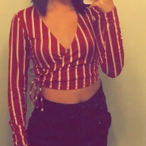 Forever 21 long sleeve striped shirt